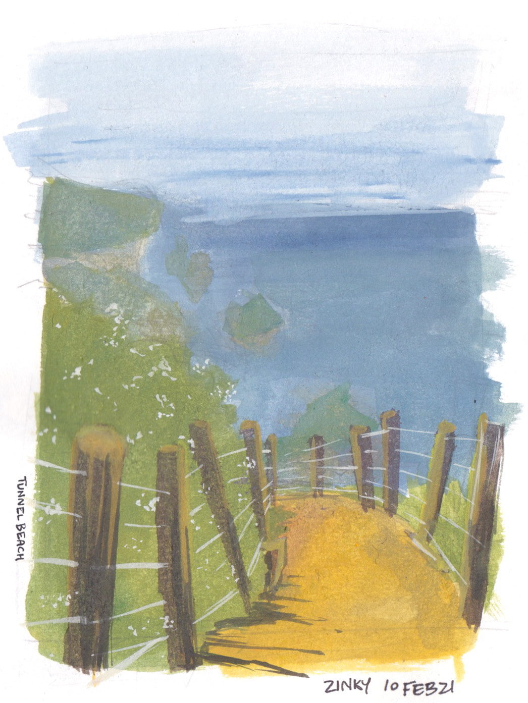 tunnel beach